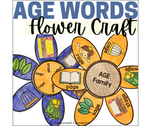 AGE Words Flower Craft - A CVCe Long Vowel Sounds Craftivity