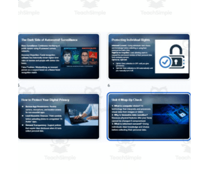 AI Ethics, Data & Facial Recognition Slides, Quiz & Vocab Grades 6–12