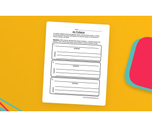 Air Pollution Worksheet