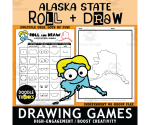 Alaska Roll and Draw Interactive Dice Game | Creative State Activity