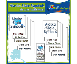 Alaska State Symbols Interactive Foldable Booklets - EBOOK