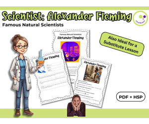 Alexander Fleming– Fact Sheet, Quiz & Interactive PDF incl. H5P