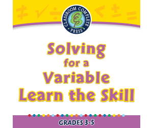 Algebra: Equations - Solving for a Variable - Learn the Skill - FLASH-MAC