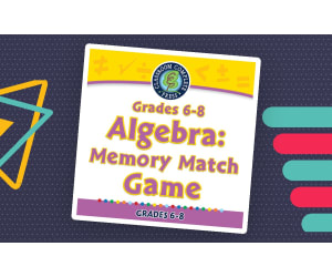 Algebra: Memory Match Game for 6th-8th | PC Software