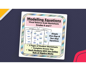 Balance Scale Equations Worksheet – Visual Algebra