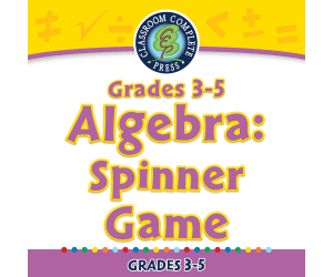 Algebra: Spinner Game for 3rd-5th - MAC Software
