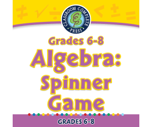 Algebra: Spinner Game for 6th-8th | MAC Software