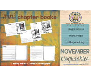 All About Influential Leaders | November Writing Packet