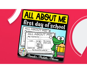 All about Me - First Day of School Activity