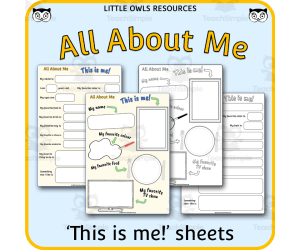 All About Me - 'This is Me!' Sheets