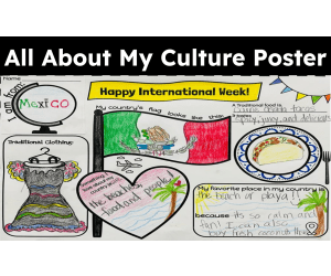 Culture & Country Poster – All About Me Project