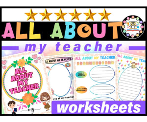 All About My Teacher Activity /All About My Teacher End of Year
