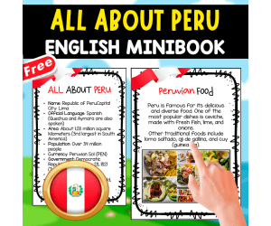 ALL ABOUT PERU | FREE MINIBOOK IN ENGLISH