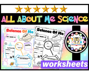 All About Science First Day of School All About Me Science