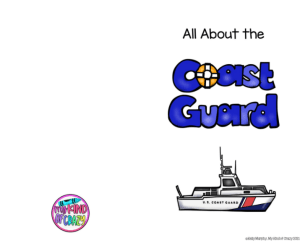 All About the Coast Guard Adapted Book, Printable, Color and BW, Special Ed