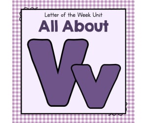 All About V - Letter of the Week Unit