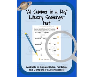 "All Summer In A Day" Literary Scavenger Hunt