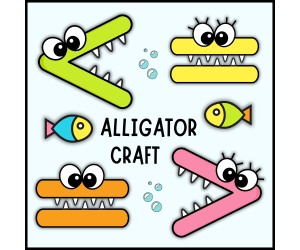 Alligator Math Craft – Comparing Numbers Made Fun (PreK–2nd Grade)