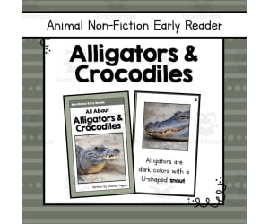Alligators and Crocodiles Informational Book | Nonfiction Early Reader
