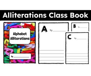 Alphabet Alliterations Book