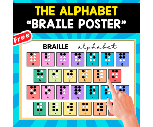 ALPHABET BRAILE POSTER | FREE RESOURCE