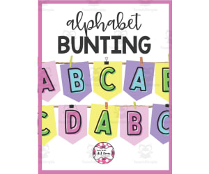 Alphabet Bunting Classroom Decor