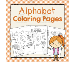 Alphabet Coloring Pages | Letter of the Week Activity Book