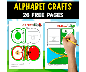 ALPHABET CRAFTS | 26 FREE PAGES
