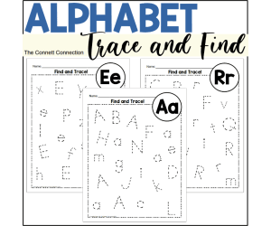 Alphabet Find and Trace Worksheets