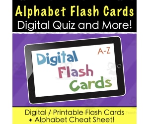Alphabet Flash Cards - 2 Digital PDF Activities + Printables