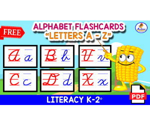 ALPHABET FLASHCARDS A to Z - ABC For Kids