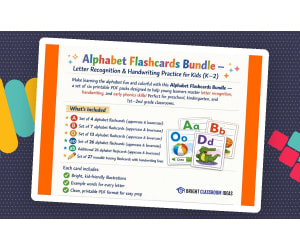 Alphabet Flashcards Bundle – Letter Recognition & Handwriting Practice