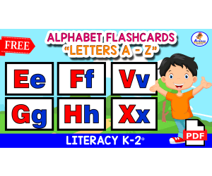 ALPHABET FLASHCARDS - Letters A to Z FOR KIDS