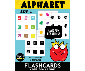 Alphabet Flashcards Set 1 | Uppercase and Lowercase Letters