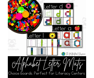 Alphabet Letter Mats | Choice Boards
