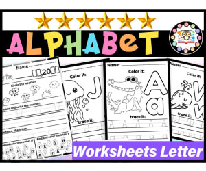 Alphabet Letter Worksheets | Letter Recognition, Sounds & Tracing