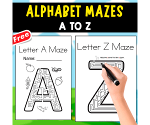ALPHABET MAZES A-Z | FUNNY AND INTERESTING RESOURCE!