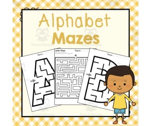 Alphabet Mazes | Letter of the Week Activity Book