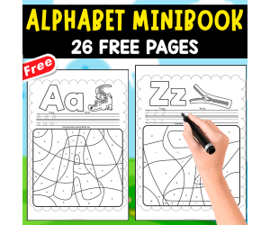 ALPHABET MINIBOOK FOR TRACING | 26 PAGES