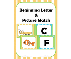 Alphabet Picture Matching Activity
