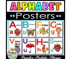 Alphabet Posters - Classroom Decor