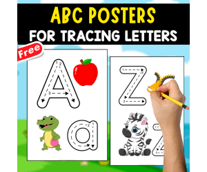 ALPHABET POSTERS OF ANIMALS | HANDWRITING ACTIVITY