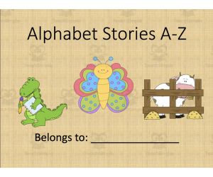 Alphabet Story Book for Letters A-Z