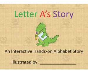 Alphabet Story Book | Letter A Interactive Book