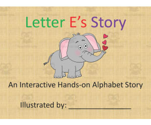 Alphabet Story Book | Letter E Interactive Book