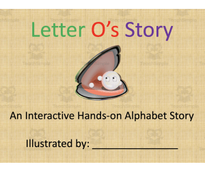 Alphabet Story Book | Letter O Interactive Book