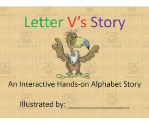 Alphabet Story Book | Letter V Interactive Book
