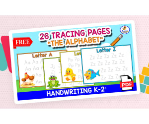ALPHABET TRACING MINIBOOK | Animals Theme