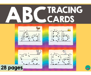 Alphabet Tracing: Rainbow Theme