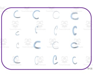 Alphabet Visual Cards - Letter C Mat